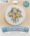 LEISURE ARTS Embroidery Kit 6" Yellow & Blue Flowers - embroidery kit for beginners - embroidery kit for adults - cross stitch kits - cross stitch...