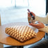 2Pcs Makeup Bag For Women - Large Checkered Knitted Cosmetic Bags&Small Makeup Pouch Aesthetic Design Travel Toiletry Bag Skincare Bag Car Storage...