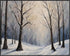 Posterizer 1 pcs-snowy jungle in winter in oil painting style-8-Landscape & Nature Art-Living Room Bedroom Decor- unframed wall art...
