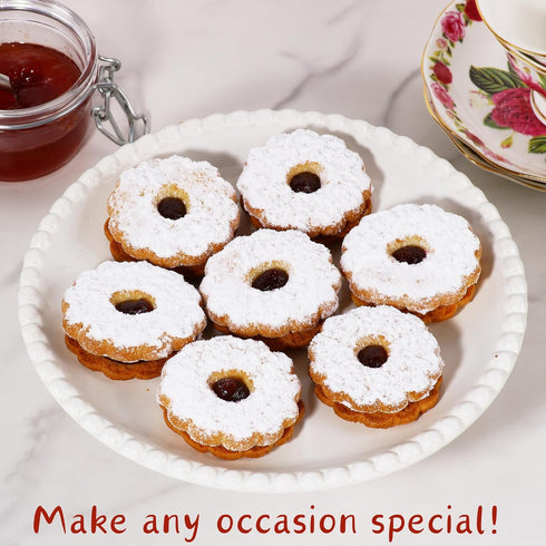 Linzer Tart Cookies | 10 Individually Wrapped Shortbread Cookies | Fresh & Delicious Italian Cookies | Linzer Tortes | Jelly Filled Cookies | Gour...