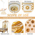 Gold Leaf Adhesive Set 200ml Gold Plating Kit Protective Varnish 100 pcs Gilding Adhesive Set Gold Leaf Sheets, 2 Brushes, Water Based Leaf Glue f...
