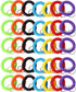 70Pcs Colorful Stretchy Keychain Bracelet Spiral Wristband Keychain for Outdoor, Gym...