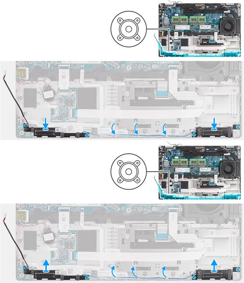 Deal4GO Internal Speaker Assembly VHF0D 0VHF0D K41DJ 0K41DJ Replacement for Dell Latitude 5530 5521 5520 5540 Precision 3570 3560 3561......