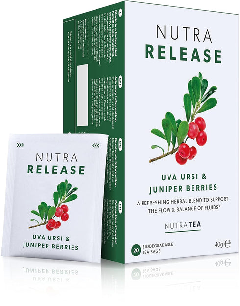 NUTRARELEASE - Kidney Tea | Bloated Stomach Tea – Includes Uva Ursi, Dandelion & Nettle - Assist With Water Retention & Digestion - 20 Enveloped T...