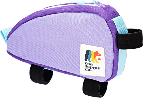 Top Tube Bike Bag Bicycle Front Frame Bag Bike Accessories Pouch (Purple)...