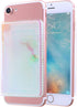 CheapSunday ID Card Holder for Back of Phone Leather Phone Wallet Stick On with Stand Flip Waterproof Leather Adhesive Wallet for Most Cellphones ...