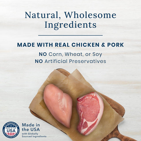 Blue Buffalo Nudges On The Go Natural Dog Treats, Chicken and Pork 5.5oz Reusable Container...