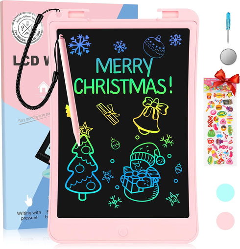 LCD Writing Tablet for Kids, ATMPC 10 inch Doodle Board with Lock Function, Erasable, Portable Drawing Board, Educational and Learning Toys for Bo...