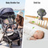 Baby Stroller Fan, Portable Fan 5200mah with LED Lights, Clip on Fan for Baby, Mini Desk Hanging Fan Battery Rechargeable Personal Fan for Strolle...