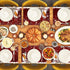 Naanle Winter Holiday Christmas Placemats Set of 4 Christmas Tree with Snowflake Heat-Resistant Washable Table Place Mats for Kitchen Dining Table...