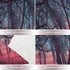 Shrahala Red Nature Stranger Wall Tapestry, Green Forest Moonlight Mystic Magic Landscape Wall Hanging Large Tapestry Decoration Polyester Fiber W...