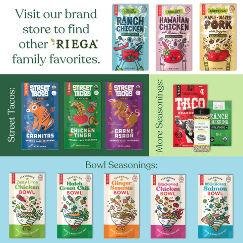 Riega Organic Taco Seasoning, Perfect Tex Mex Spice Mix for Taco Tuesday and Chili 0.9 Ounce (Pack of 8)...