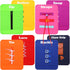 8 Pieces Early Learning Toys Toddlers Learn to Dress Practice Boards Basic Life Skills Busy Board Includes Zip, Snap, Button, Buckle, Lace and Tie...
