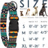 Southwest Dog Collar Tribal Pattern Adjustable Puppy Pet Collars for Small Medium Large Dogs Aztec Print (Tribal, Neck Fit 12"-16")...
