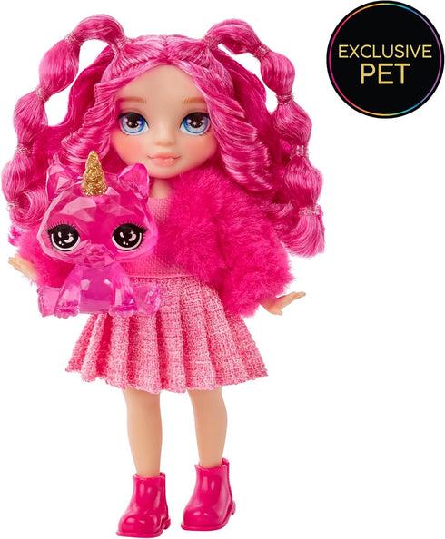 Rainbow High Littles – Magenta Monroe, Pink 5.5" Posable Small Doll with Purse, Magical Pet Kitty, Girls Toy Gift, Kids Ages 4-12 Years...
