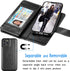 Tekcoo Wallet Case for iPhone 12 Pro Max (6.7 inch) 2020 Luxury ID Cash Credit Card Slots Holder Carrying Pouch Folio Flip PU Leather Cover [Detac...