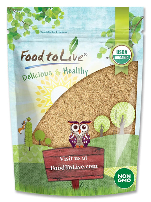 Food to Live Organic Amla Berry Powder (Amalaki), 8 Oz Non-GMO Indian Gooseberry, Raw, Pure, Finely Ground, Kosher, Vegan. Rich in Antioxidant, Vi...