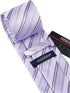 HISDERN Mens Tie Striped Ties and Handkerchief Set Business Formal Woven Pocket Square Wedding College Stripe Necktie...