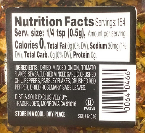Trader Joe's Soffritto Italian Seasoning Blend, 2.7 Ounce (Pack of 1)...