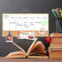 Magnetic Weekly Dry Erase White Board and Cork Board, Aluminum Frame Mini Whiteboard?Magnetic Surface Whiteboard with Holder for Home Office and W...