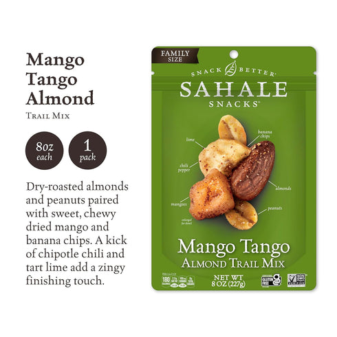 Sahale Snacks Mango Tango Almond Trail Mix, 8 Ounces...