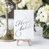 Bliss Collections Silver Wedding Table Numbers, 1-25 and Head Table Card Included, Double Sided 4x6 Calligraphy Design, Made in the USA...