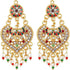 Designer Premium Hydrabadi Indian Faux Pearl Long Multicolor Necklace Jewellery Set for Women...