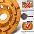 KSEIBI 644025 Diamond Concrete Grinding Wheel 4 inch for Polishing and Cleaning Stone Concrete Surface, Cement, Marble, Rock, Granite, and Thinset...