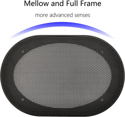 4" x 6" Speaker Grill Covers, Car Speaker Subwoofer Guard Protector, ABS Plastic Frame with Metal Mesh, Black - 2Pcs...