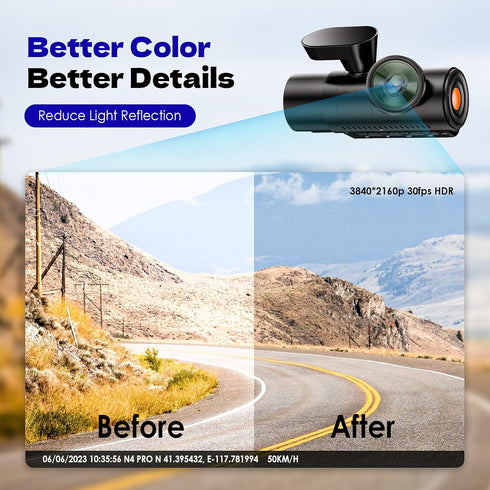 CPL Filter Circular Polarizing Filter?Lens Protection for Vantrue E1, E2, E3, E1 Lite, S1 Pro, N4 Pro,N5 Dash Cam...