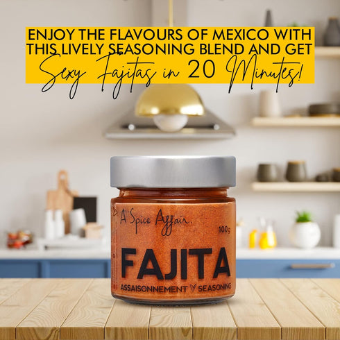 A Spice Affair’s Fajita Seasoning 100g (3.5 oz) - Fajita Spice Blend (100g)...