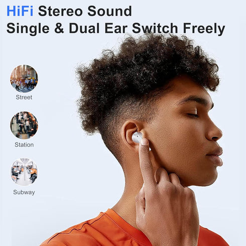 Ear Buds Wireless Earbuds Bluetooth 5.3 Headphones, in-Ear Earbuds with Charging Case ENC Dual Mic Talk Noise Canceling Touch Control Sports Wirel...