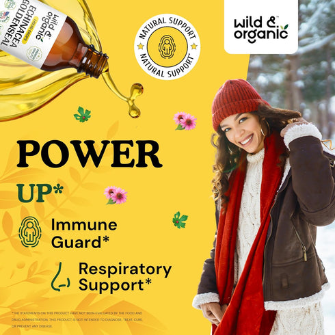Echinacea Goldenseal Tincture - Immune Support Supplement w/Goldenseal Root and Organic Echinacea - Alcohol-Free Echinacea Goldenseal Liquid for I...