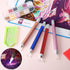Maitys 4 Pcs LED Diamond Painting Drill Pen 5D Luminous Diamond Painting Accessories with 20 Clay Glue Paint, 9 Pen Heads(Pink, Gold, Blue, Red)...
