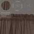 VHC Brands Kettle Grove Window Curtain, Plaid Valance Scalloped, Black, 16x72...