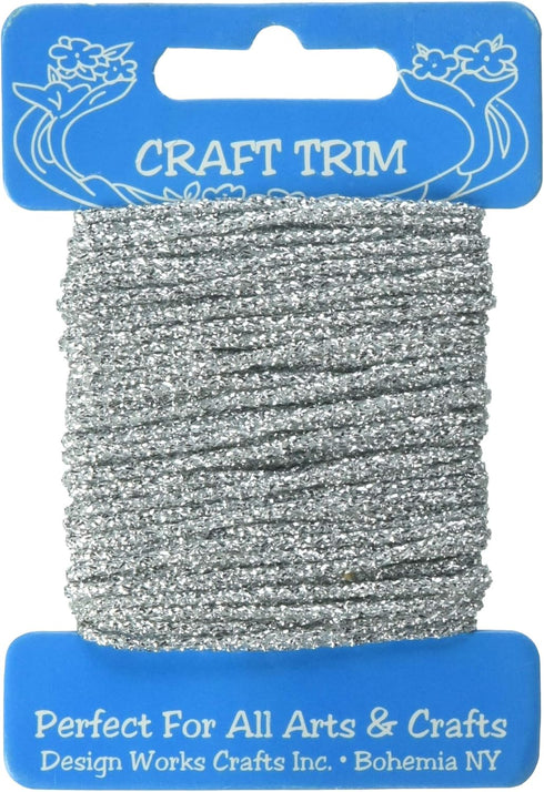 Design Works Crafts 10202 Glitter Silver Yarn Card......