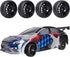 4-Pack 1:10 Scale RC On-Road Racing Tires and Wheels with Foam Inserts 12mm Hex Hub Fits for Traxxas Redcat Tamiya TT-02 (Color A)...