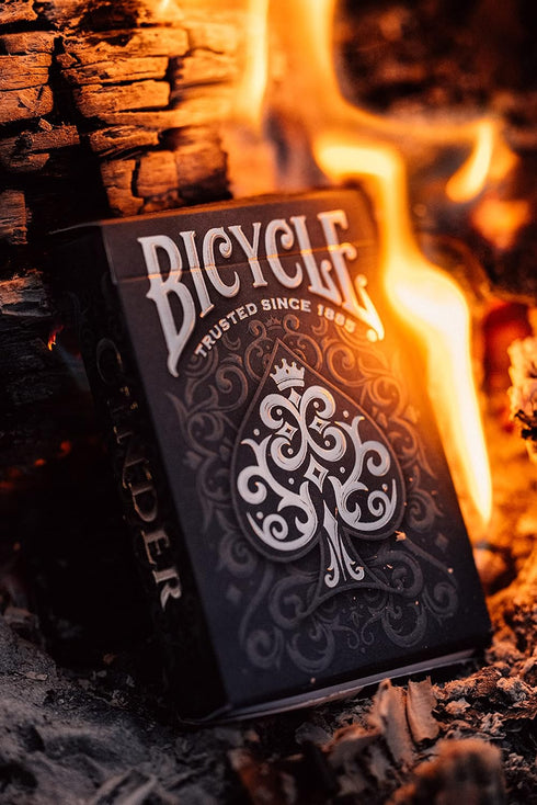 Bicycle Cinder Premium Playing Cards, Silver Smoke Foil, 1 Deck...
