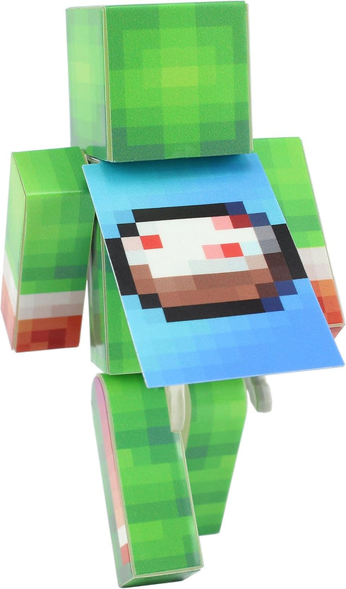 EnderToys Green Big Mouth Guy Action Figure - Toy Figurine - Birthday Cake Topper Decoration - Surival Playset Doll...