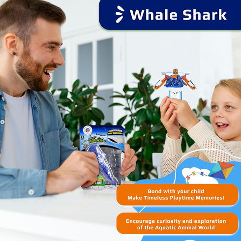 Transforming Whale Shark to Robot Toy, 4 inch Action Figure, Great Gift for Boys and Girls...