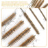 Tube Brush Kit Stainless Steel Brass Wire Bottle Wire Tube Brushes11'' Long-Handle Bristle Cleaning, 6mm/8mm/10mm/12mm/15mm/20mm/22mm Brass Tube B...