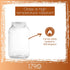 1790 Large Glass Jars with Lid - Wide Mouth 1 Gallon Glass Jar with Lid - Glass Gallon Jar for Kombucha & Sun Tea - Gallon Mason Jars are Large Gl...