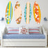 4 Pcs Summer Giant Surfboards Bulletin Board Display Set 47 x 13 Inch Surfing Bulletin Board Cutouts Tropical Graphics Surfboard Sign for School C...