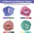 CHEAPART Chameleon Mica Powder 4 Colors Shift Pigment Powder Shimmer Holographic Mica Powder Chrome Epoxy Resin Tumbler Nail Art Polymer Clay Slim...