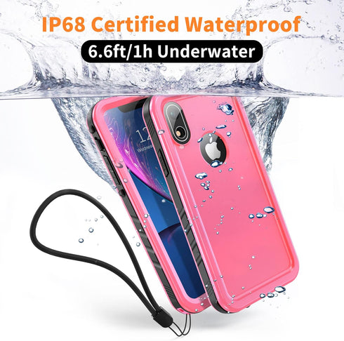 Cozycase Waterproof Case for iPhone XR, Shockproof Full-Body Rugged Bumper Case with Built-in Screen Protector for Apple iPhone XR 6.1 Inch 2018 R...