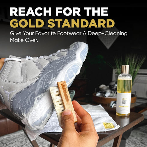 Gold Standard Premium Shoe Cleaning Kit - Sneaker Cleaning Kit for Tennis, Leather, Canvas White Shoe Cleaner Sneakers Kit...