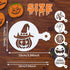 JULBEAR 36 Pieces Reusable Halloween Cake Cookie Stencils Templates Mold Tools for Cookies DIY Holiday Baking Painting Dessert Craft Coffee Decora...