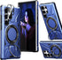 Galaxy S24 Ultra Case with Camera Lens Protector+360°Ring Holder Stand,Dual Layer Protective Sturdy Magnetic Heavy Duty Protection Hard PC Cover,N...