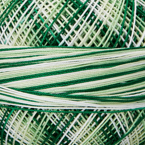 Handy Hands Lizbeth Premium Cotton Thread, Size 40, Christmas Green Mix...