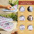 Maison d' Hermine 100% Cotton Oven Mitt & Pot Holder Set (7.5"x13" & 8"x8") Heat Resistant BBQ Cooking Gloves with Loop, Baking, Grilling, Kitchen...